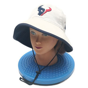 Unisex Houston Texans Football - New Era Bucket Hat - Embroidered Logos One Size
